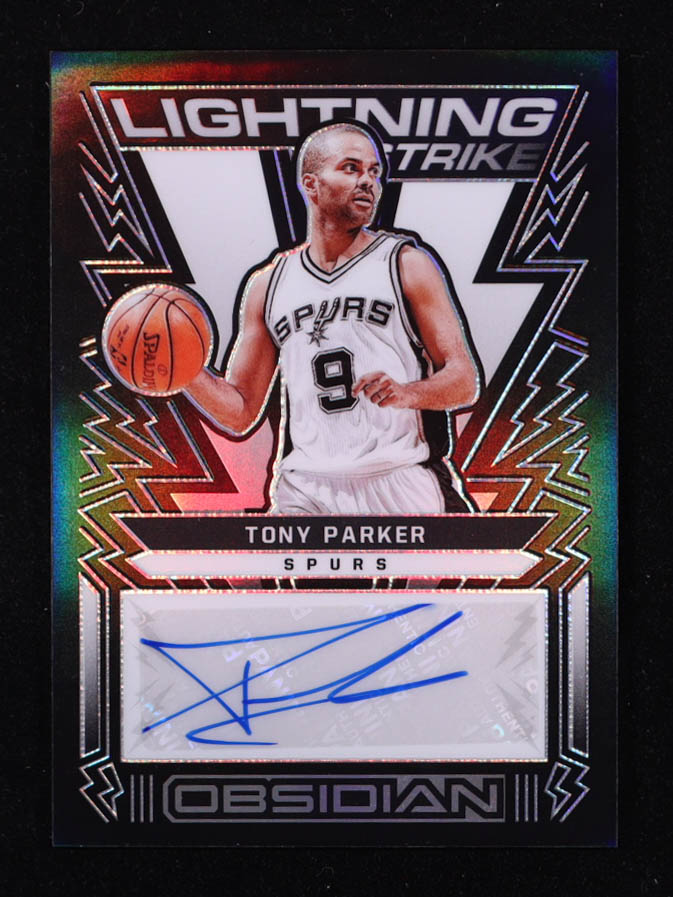 Tony Parker 2021-22 Panini Obsidian Lightning Strike Signatures #23 #53/75 at PristineAuction.com Tony Parker 2021-22 Panini Obsidian Lightning Strike Signatures #23 #53/75 at PristineAuction.com