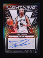 Tony Parker 2021-22 Panini Obsidian Lightning Strike Signatures #23 #53/75 at PristineAuction.com