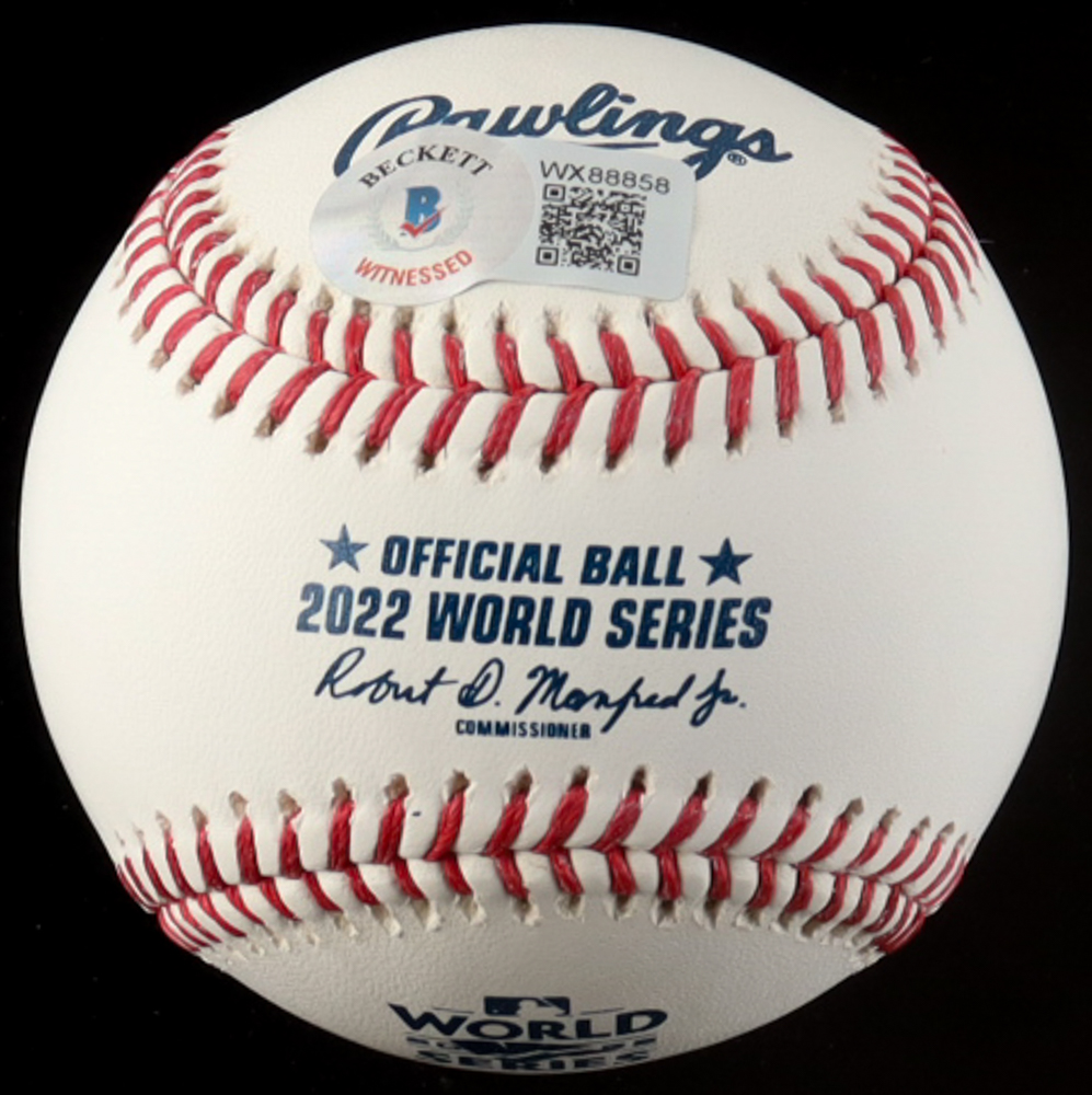 Lance McCullers Jr. Signed 2022 World Series Baseball (Beckett) at PristineAuction.com Lance McCullers Jr. Signed 2022 World Series Baseball (Beckett) at PristineAuction.com