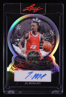 Ja Morant 2025 Leaf Metal Happy Hollidays Autographs Prismatic Snowglobe Die Cut #SGJM1 #4/5 at PristineAuction.com
