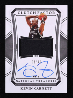 Kevin Garnett 2020-21 Panini National Treasures Clutch Factor Jersey Signatures #15 #38/49 at PristineAuction.com
