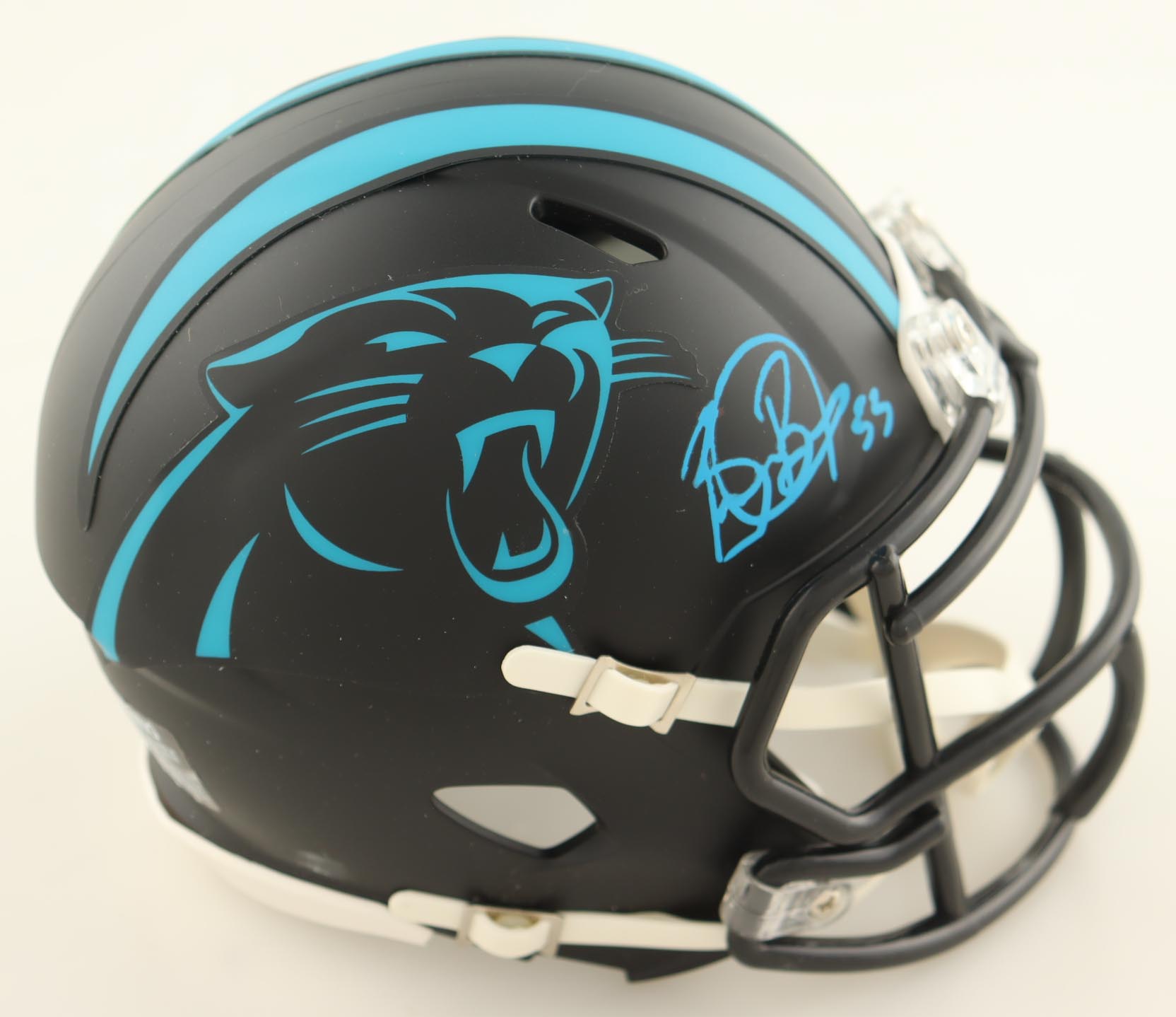 Brian Burns Signed Panthers Eclipse Alternate Speed Mini Helmet (JSA) at PristineAuction.com Brian Burns Signed Panthers Eclipse Alternate Speed Mini Helmet (JSA) at PristineAuction.com