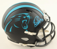 Brian Burns Signed Panthers Eclipse Alternate Speed Mini Helmet (JSA) at PristineAuction.com