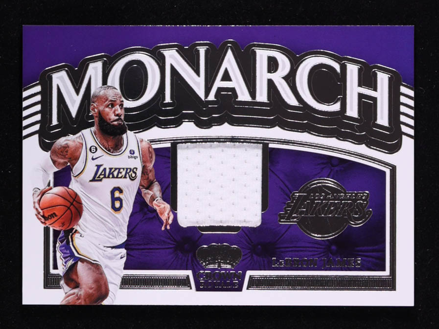 LeBron James 2022-23 Crown Royale Monarch Memorabilia #1 at PristineAuction.com LeBron James 2022-23 Crown Royale Monarch Memorabilia #1 at PristineAuction.com