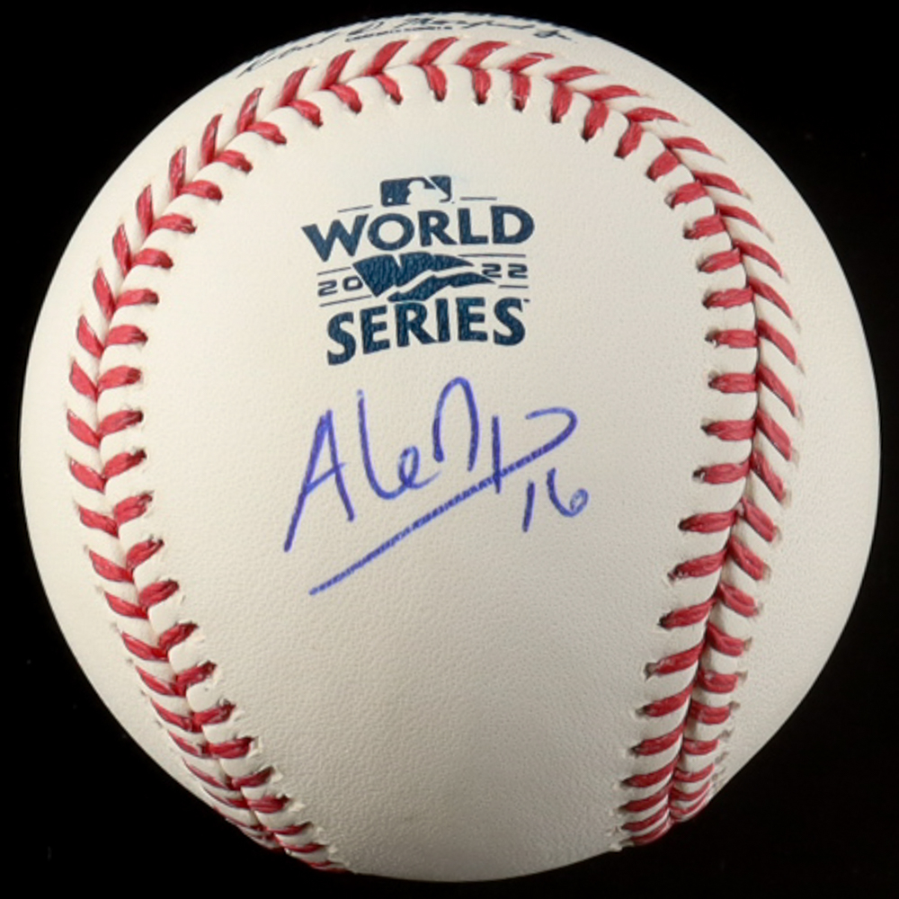 Aledmys Diaz Signed 2022 World Series Baseball (Beckett) at PristineAuction.com