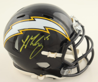 Ladd McConkey Signed Chargers Speed Mini Helmet (Beckett) at PristineAuction.com