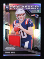 Drake Maye 2024 Panini Prizm Premier Jerseys #6 RC at PristineAuction.com