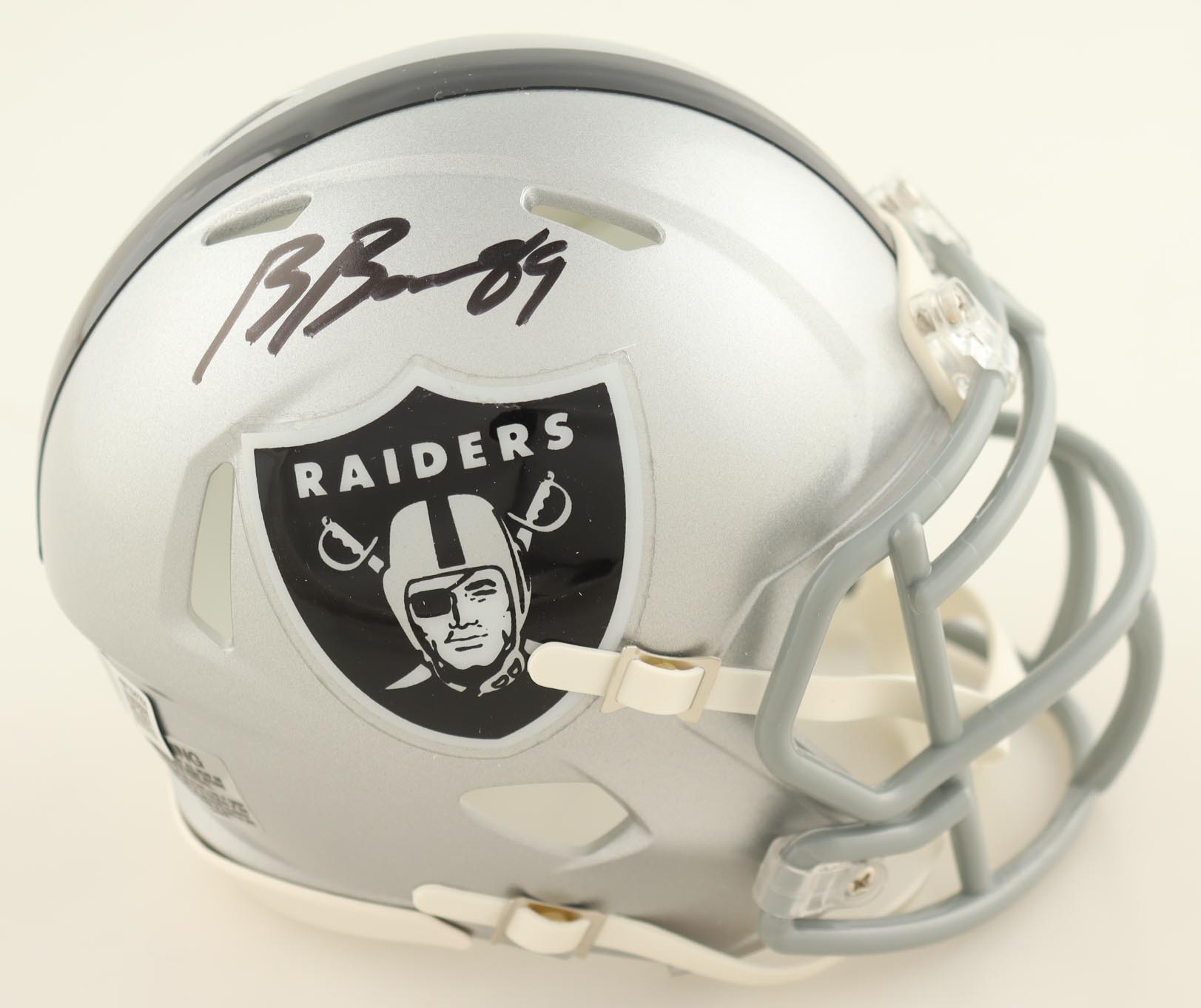Brock Bowers Signed Raiders Speed Mini Helmet (Beckett) at PristineAuction.com Brock Bowers Signed Raiders Speed Mini Helmet (Beckett) at PristineAuction.com