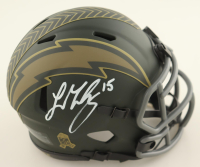 Ladd McConkey Signed Chargers Salute To Service Alternate Speed Mini Helmet (Beckett) at PristineAuction.com