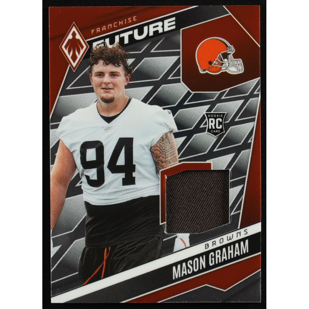Mason Graham 2025 Panini Phoenix Franchise Future Material #7 #011/299 RC at PristineAuction.com