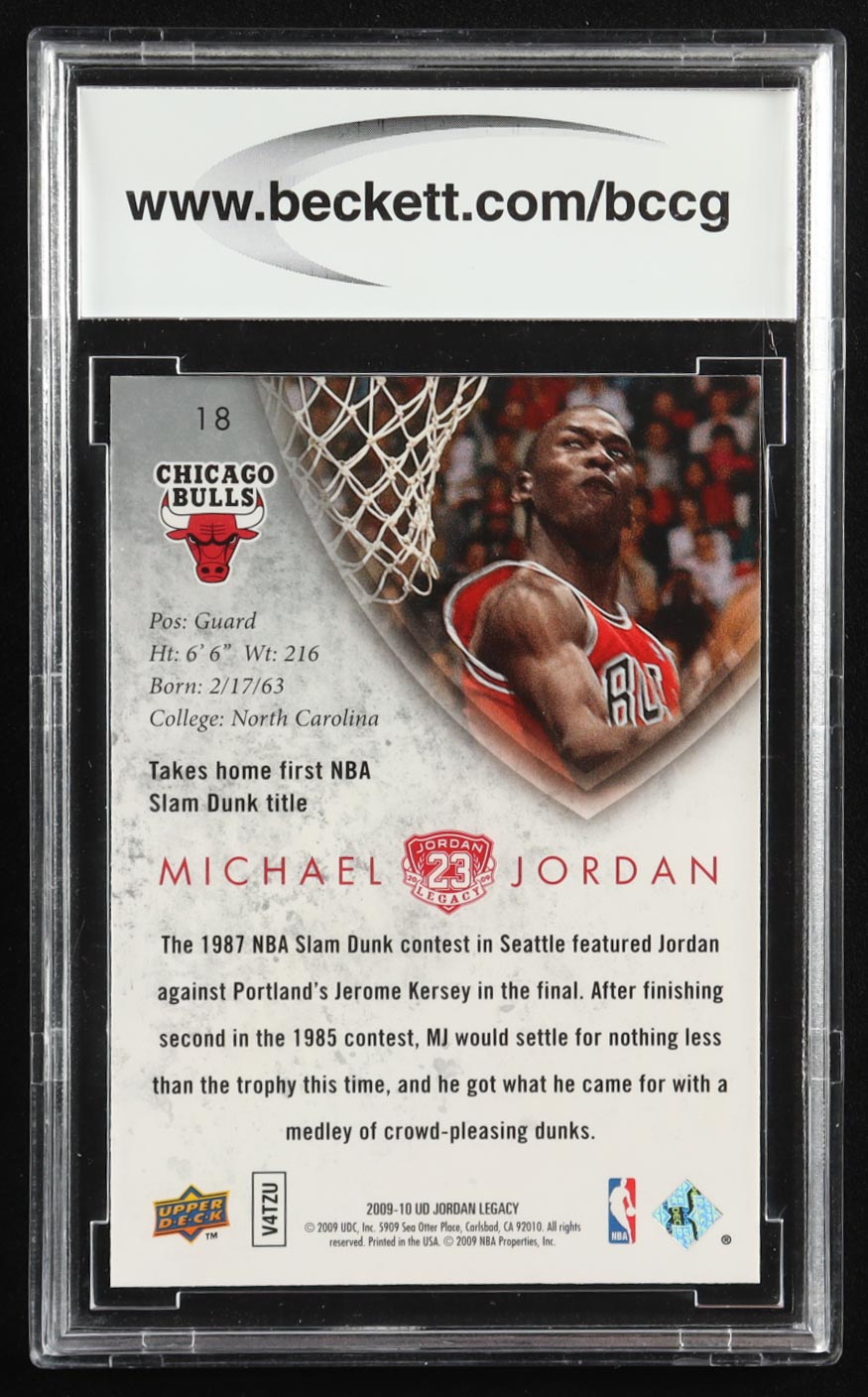 Michael Jordan 2009-10 Upper Deck MJ Legacy Collection Gold #18 (BCCG 10) at PristineAuction.com Michael Jordan 2009-10 Upper Deck MJ Legacy Collection Gold #18 (BCCG 10) at PristineAuction.com