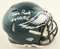 Vince Papale Signed Eagles Speed Mini Helmet Inscribed "Invincible" (JSA) at PristineAuction.com