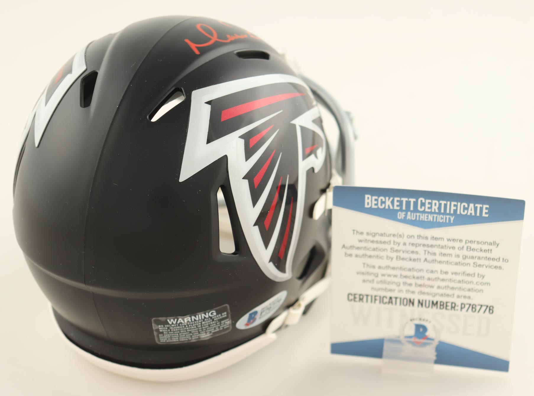 Matt Ryan Signed Falcons Speed Mini Helmet (Beckett) at PristineAuction.com Matt Ryan Signed Falcons Speed Mini Helmet (Beckett) at PristineAuction.com