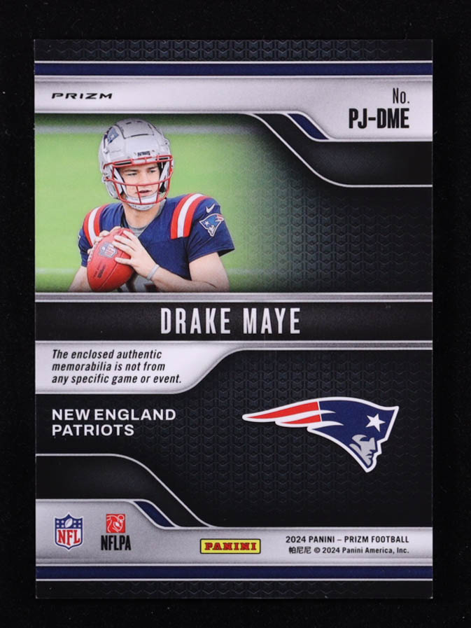 Drake Maye 2024 Panini Prizm Premier Jerseys Neon Green Pulsar #6 RC at PristineAuction.com Drake Maye 2024 Panini Prizm Premier Jerseys Neon Green Pulsar #6 RC at PristineAuction.com