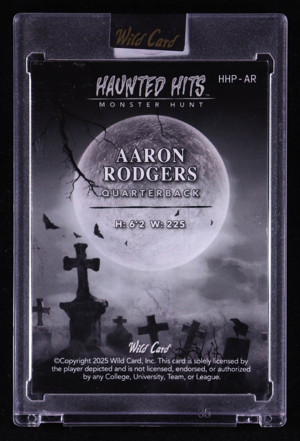 Aaron Rodgers 2025 Wild Card Haunted Hits Monster Hunt Pumpkins Prismatic Red #HHPAR #2/2 at PristineAuction.com Aaron Rodgers 2025 Wild Card Haunted Hits Monster Hunt Pumpkins Prismatic Red #HHPAR #2/2 at PristineAuction.com