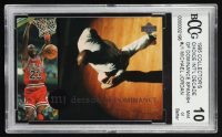 Michael Jordan 1995 Upper Deck Collector's Choice International Decade of Dominance Spanish #J1 (BCCG 10) at PristineAuction.com