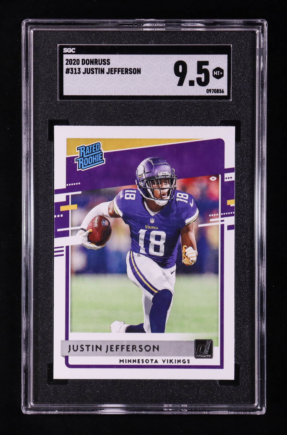 Justin Jefferson 2020 Donruss #313 RR RC (SGC 9.5) at PristineAuction.com Justin Jefferson 2020 Donruss #313 RR RC (SGC 9.5) at PristineAuction.com
