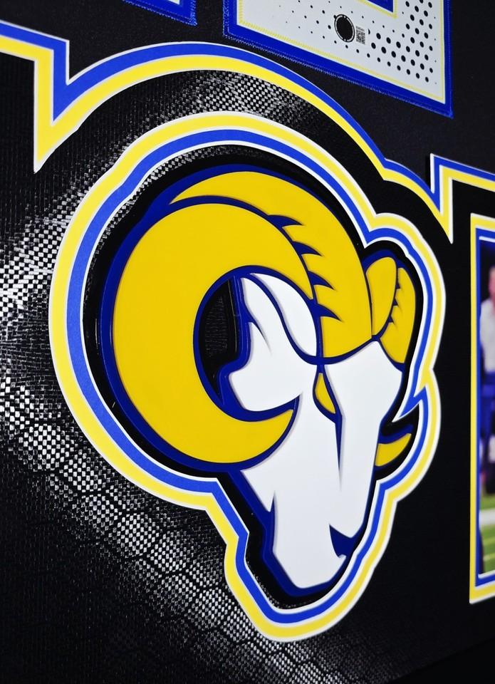 Puka Nacua Signed Rams Custom Framed Nike Jersey with LED Display & (2) PSA 10 Graded Rookie Cards (Beckett) at PristineAuction.com Puka Nacua Signed Rams Custom Framed Nike Jersey with LED Display & (2) PSA 10 Graded Rookie Cards (Beckett) at PristineAuction.com