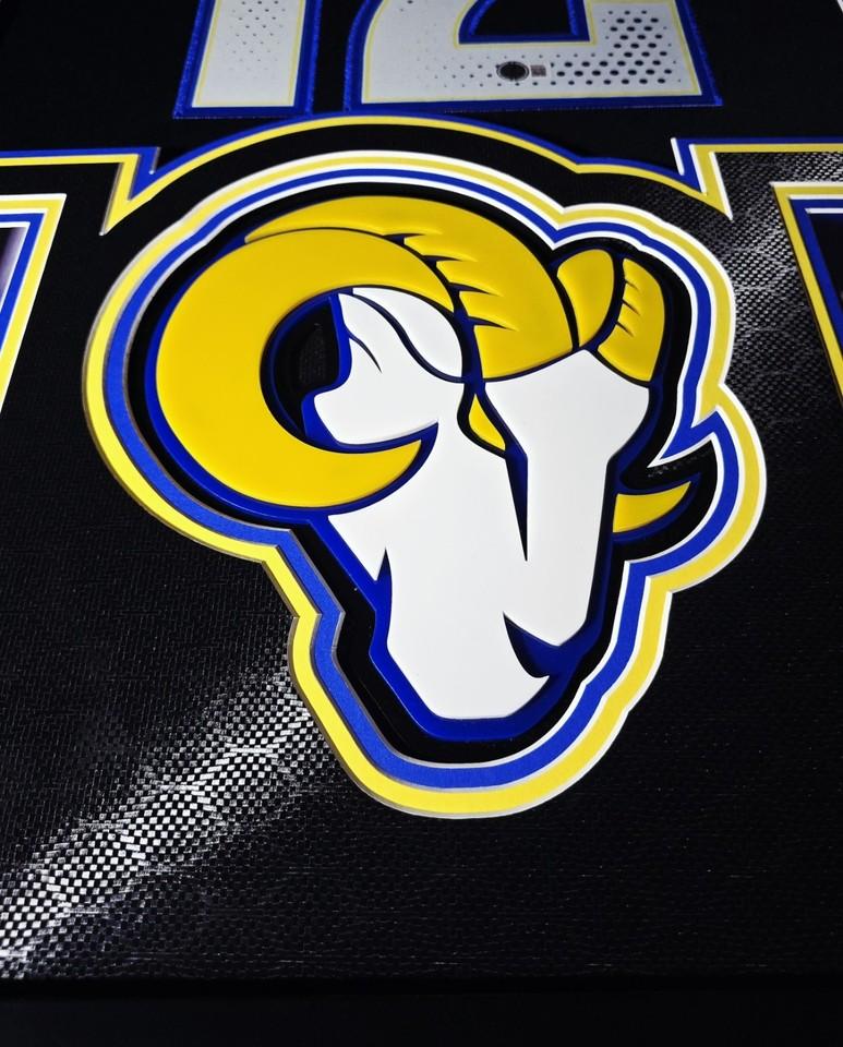 Puka Nacua Signed Rams Custom Framed Nike Jersey with LED Display & (2) PSA 10 Graded Rookie Cards (Beckett) at PristineAuction.com Puka Nacua Signed Rams Custom Framed Nike Jersey with LED Display & (2) PSA 10 Graded Rookie Cards (Beckett) at PristineAuction.com