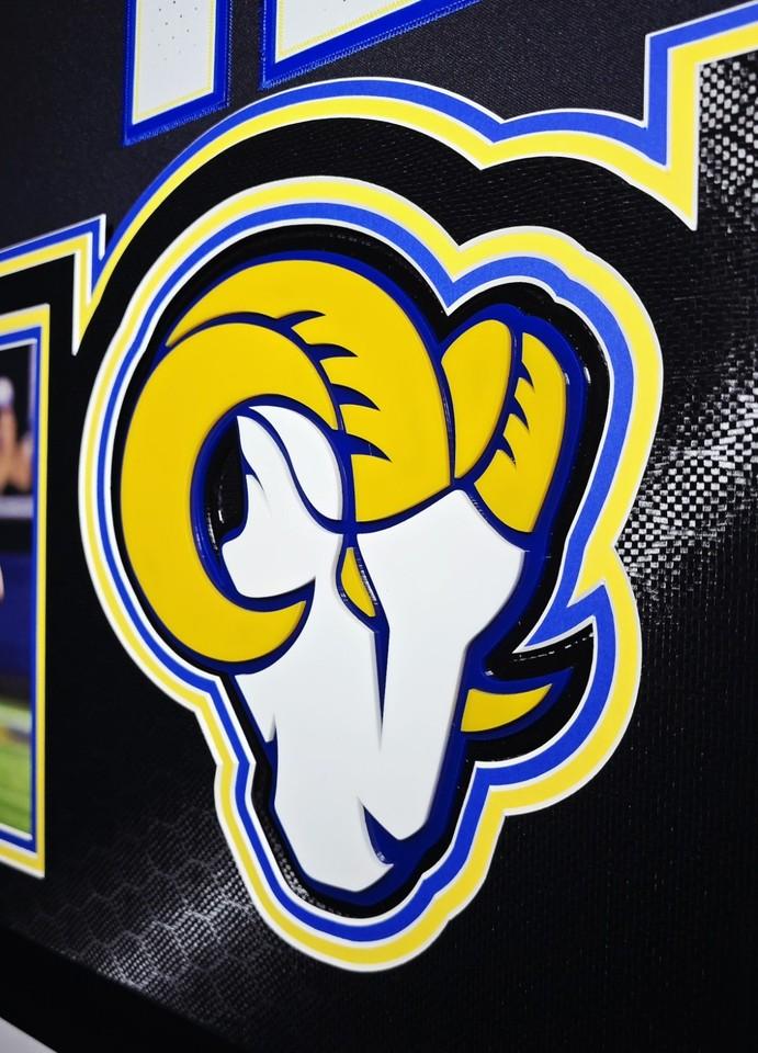 Puka Nacua Signed Rams Custom Framed Nike Jersey with LED Display & (2) PSA 10 Graded Rookie Cards (Beckett) at PristineAuction.com Puka Nacua Signed Rams Custom Framed Nike Jersey with LED Display & (2) PSA 10 Graded Rookie Cards (Beckett) at PristineAuction.com