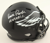 Vince Papale Signed Eclipse Alternate Eagles Speed Mini Helmet Inscribed "Invincible" (JSA) at PristineAuction.com