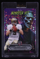 Drew Brees 2025 Wild Card Monster Hit Monster Hunt Frankenstein Purple Donut Circles #MHCFDB #1/1 at PristineAuction.com