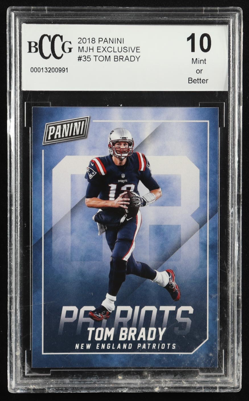Tom Brady 2018 Panini MJH Exclusive #35 (BCCG 10) at PristineAuction.com Tom Brady 2018 Panini MJH Exclusive #35 (BCCG 10) at PristineAuction.com