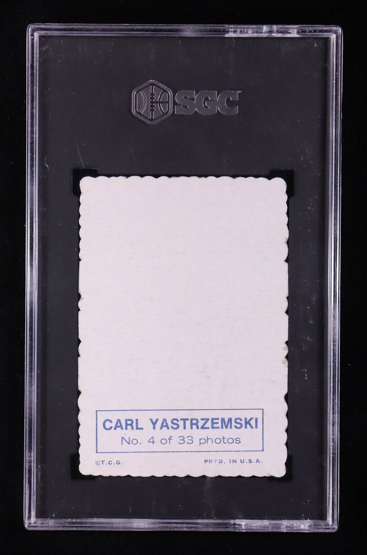 Carl Yastrzemski 1969 Topps Deckle Edge #4 (SGC 5) at PristineAuction.com Carl Yastrzemski 1969 Topps Deckle Edge #4 (SGC 5) at PristineAuction.com