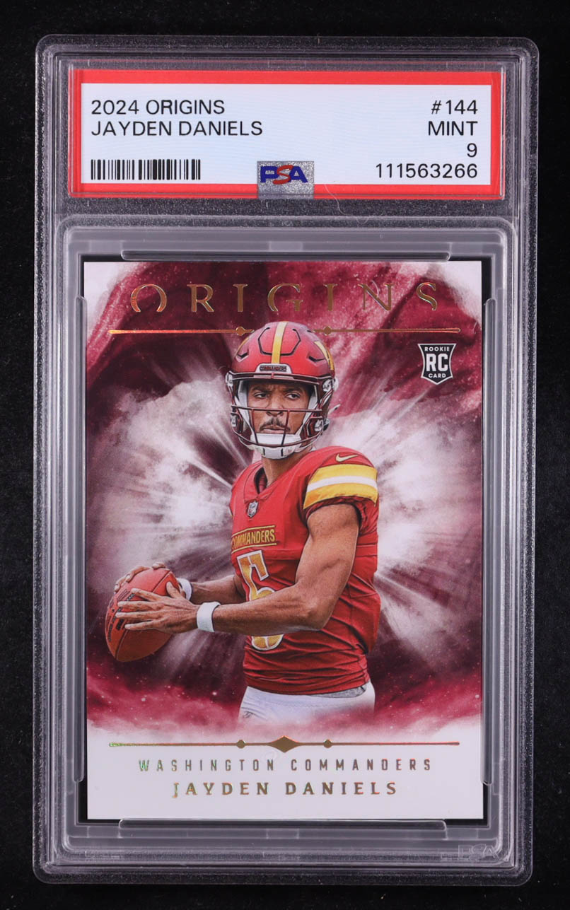 Jayden Daniels 2024 Panini Origins #144 RC (PSA 9) at PristineAuction.com Jayden Daniels 2024 Panini Origins #144 RC (PSA 9) at PristineAuction.com