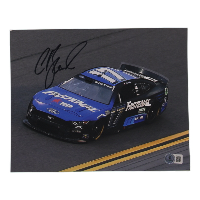 Chris Buescher Signed NASCAR 8x10 Photo (Beckett) at PristineAuction.com Chris Buescher Signed NASCAR 8x10 Photo (Beckett) at PristineAuction.com