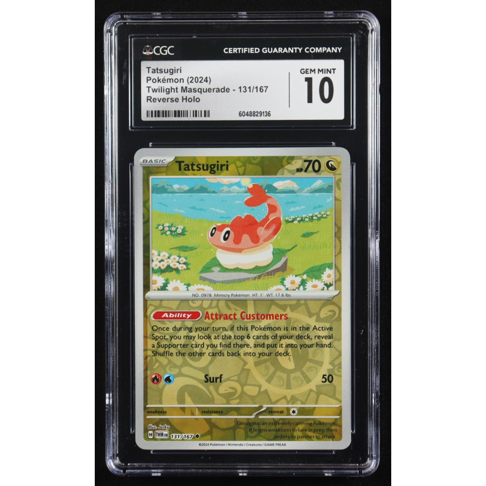 Tatsugiri 2024 Pokemon Twilight Masquerade #131 (CGC 10) at PristineAuction.com