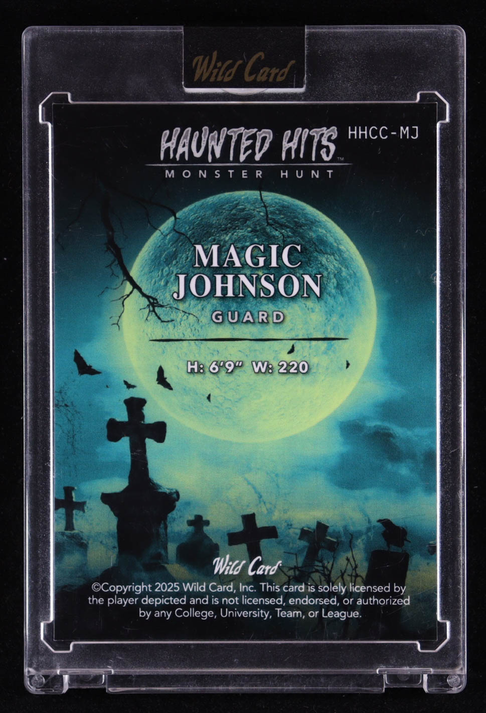 Magic Johnson 2025 Wild Card Haunted Hits Monster Hunt Castle Green Shock #HHCCMJ #1/1 at PristineAuction.com Magic Johnson 2025 Wild Card Haunted Hits Monster Hunt Castle Green Shock #HHCCMJ #1/1 at PristineAuction.com