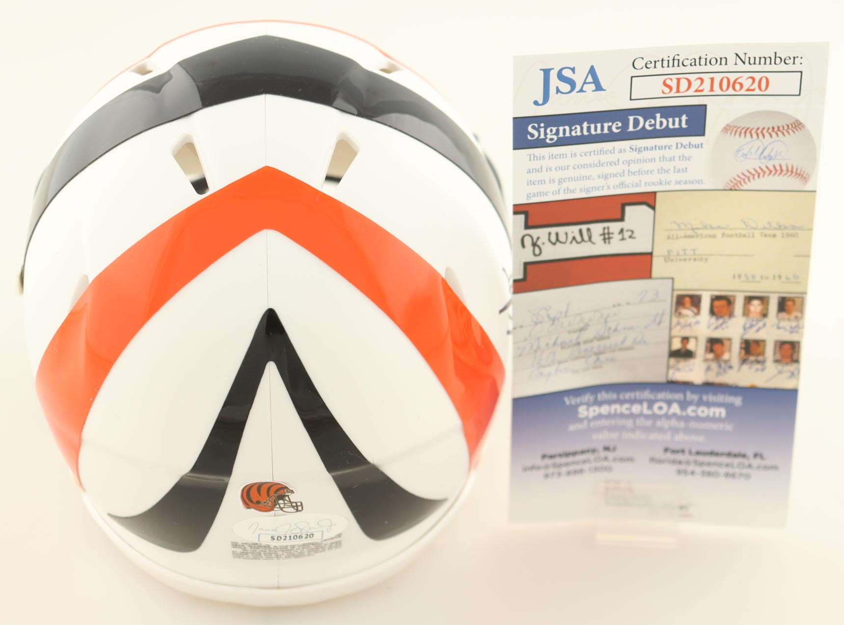 Myles Murphy Signed Bengals AMP Alternate Speed Mini Helmet (JSA) at PristineAuction.com Myles Murphy Signed Bengals AMP Alternate Speed Mini Helmet (JSA) at PristineAuction.com