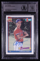 Chipper Jones Signed 1991 Topps #333 RC (BGS | Autograph Graded 10) at PristineAuction.com