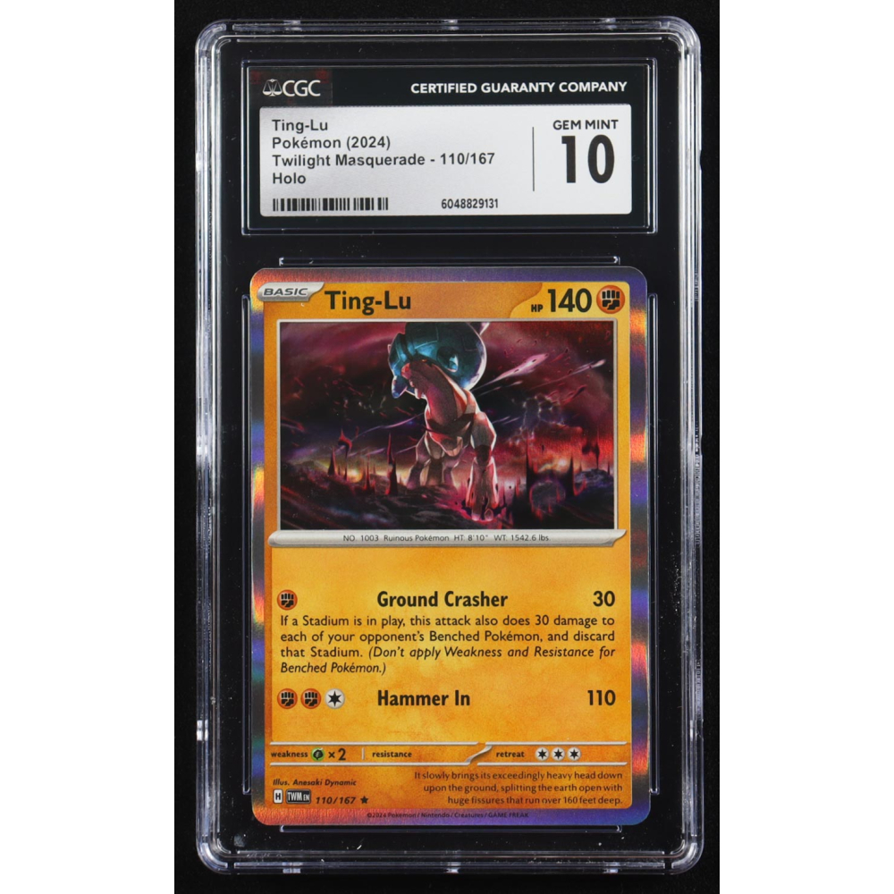 Ting-Lu 2024 Pokemon Twilight Masquerade #110 (CGC 10) at PristineAuction.com