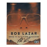 Bob Lazar Signed "Area 51 & Flying Saucers" 8x10 Photo (Beckett) at PristineAuction.com