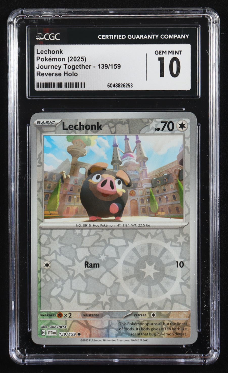 Lechonk 2025 Pokemon Journey Together #139 (CGC 10) at PristineAuction.com Lechonk 2025 Pokemon Journey Together #139 (CGC 10) at PristineAuction.com