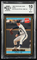 Nolan Ryan 1992 Donruss Coke 1982 HA #16 (BCCG 10) at PristineAuction.com