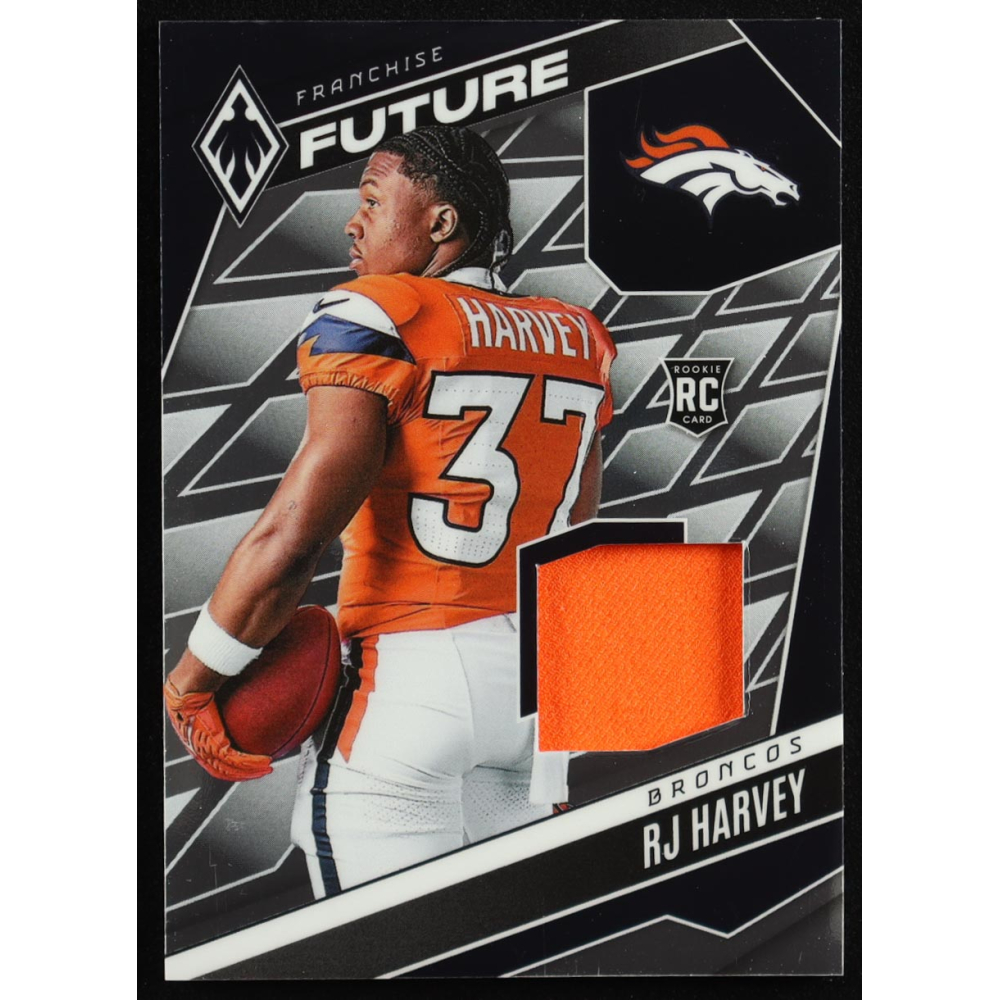 RJ Harvey 2025 Panini Phoenix Franchise Future Material #9 #046/299 RC at PristineAuction.com