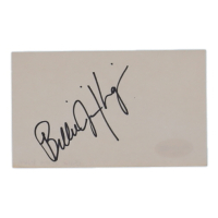 Billie Jean King Signed Cut (ACOA) at PristineAuction.com