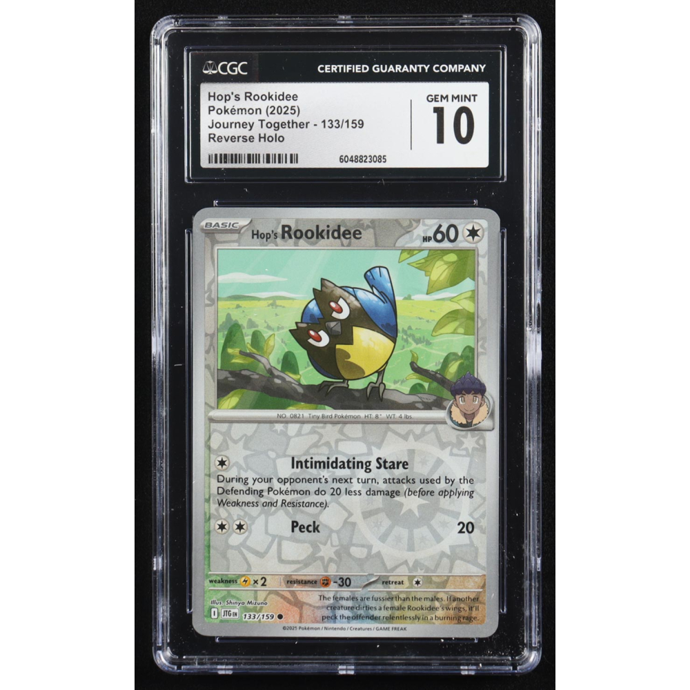 Hop's Rookidee 2025 Pokemon Journey Together #133 (CGC 10) at PristineAuction.com