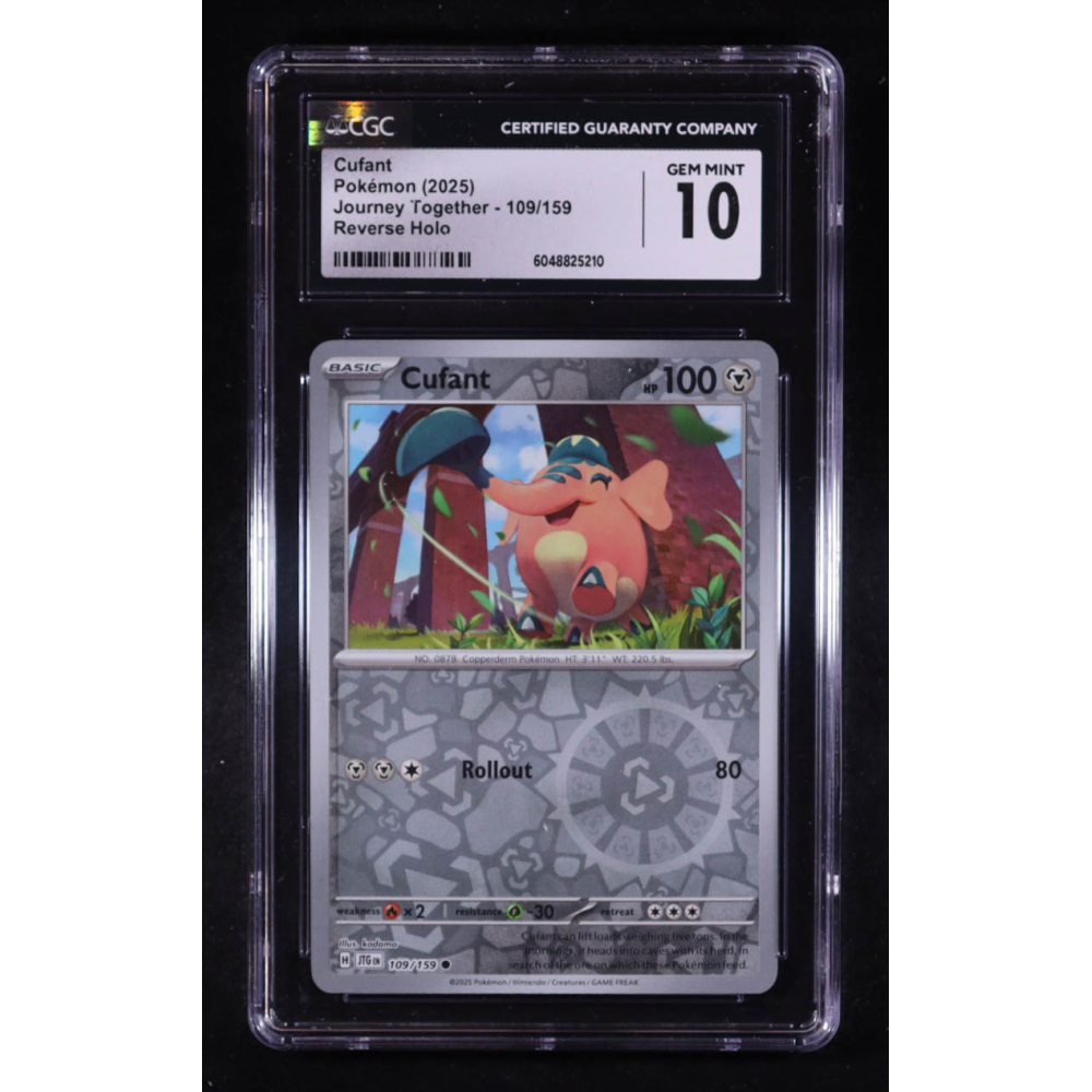 Cufant 2025 Pokemon Journey Together #109 (CGC 10) at PristineAuction.com