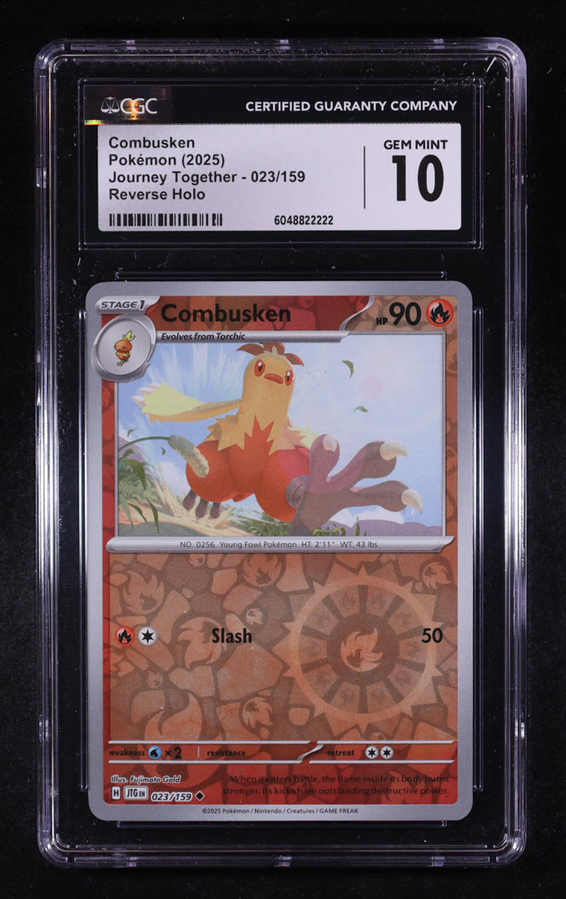 Combusken 2025 Pokemon Journey Together #023 (CGC 10) at PristineAuction.com Combusken 2025 Pokemon Journey Together #023 (CGC 10) at PristineAuction.com