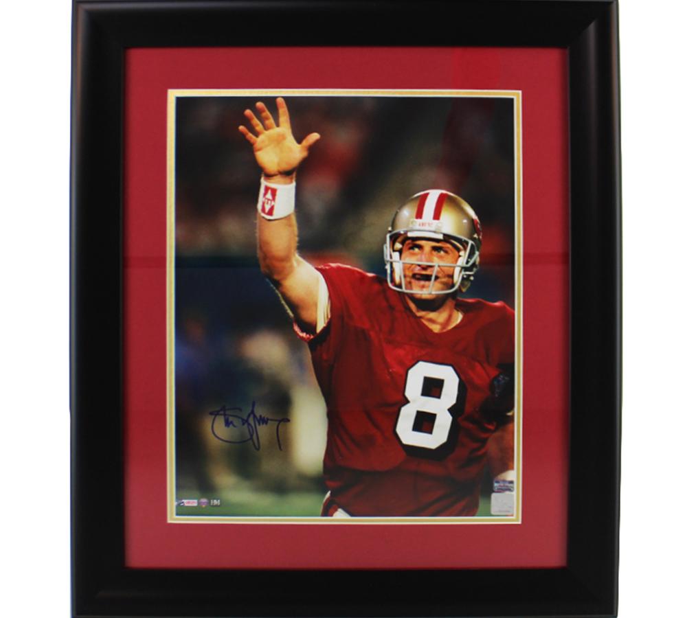 Steve Young Signed 49ers Custom Framed Photo (Radtke) at PristineAuction.com Steve Young Signed 49ers Custom Framed Photo (Radtke) at PristineAuction.com