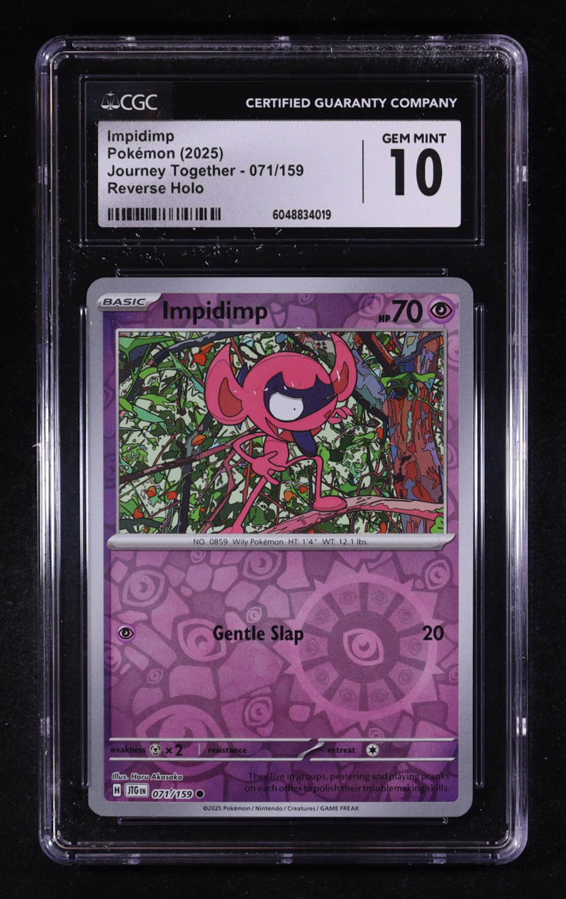 Impidimp 2025 Pokemon Journey Together #071 (CGC 10) at PristineAuction.com Impidimp 2025 Pokemon Journey Together #071 (CGC 10) at PristineAuction.com
