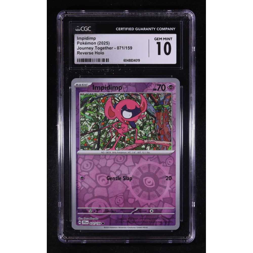 Impidimp 2025 Pokemon Journey Together #071 (CGC 10) at PristineAuction.com
