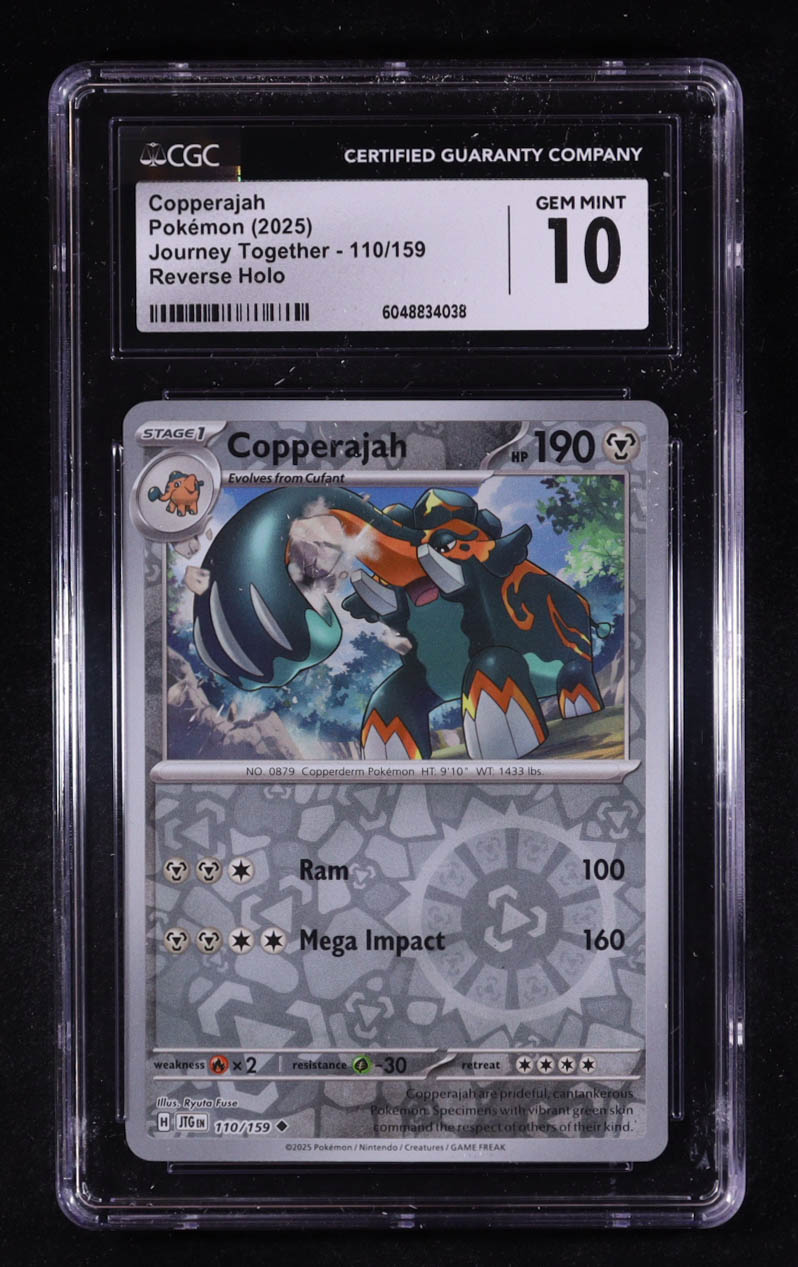 Copperjah 2025 Pokemon Journey Together #110 (CGC 10) at PristineAuction.com Copperjah 2025 Pokemon Journey Together #110 (CGC 10) at PristineAuction.com