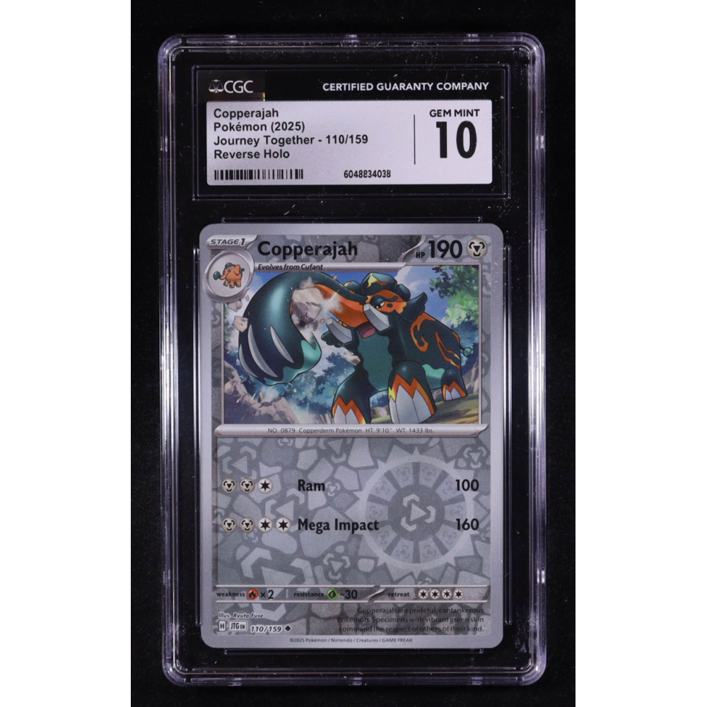 Copperjah 2025 Pokemon Journey Together #110 (CGC 10) at PristineAuction.com