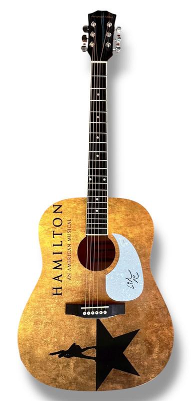 Lin-Manuel Miranda Signed "Hamilton" Custom Acoustic Guitar (JSA) at PristineAuction.com Lin-Manuel Miranda Signed "Hamilton" Custom Acoustic Guitar (JSA) at PristineAuction.com