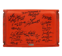 1969 Jets Orange Bowl Stadium Seatback Team-Signed By (25) with Joe Namath, Don Maynard, Babe Parilli (JSA) at PristineAuction.com